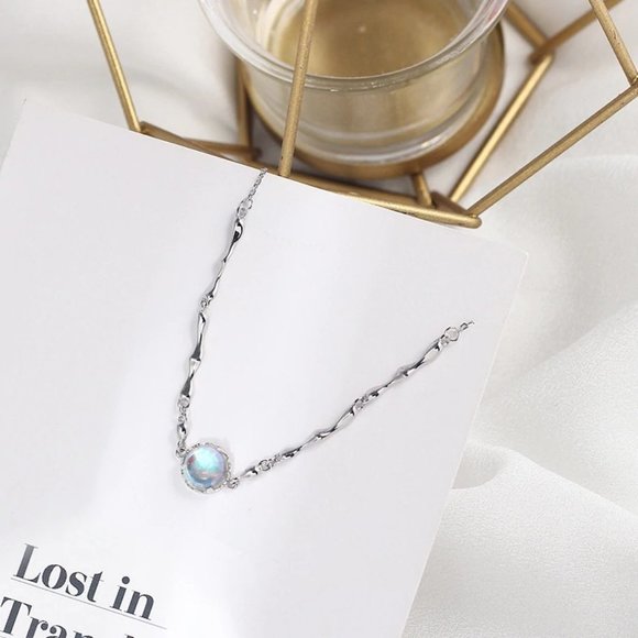 *NEW 925 Sterling Silver Moonstone Bracelet - Picture 5 of 6